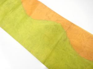 よろけ縞模様織り出し　名古屋帯